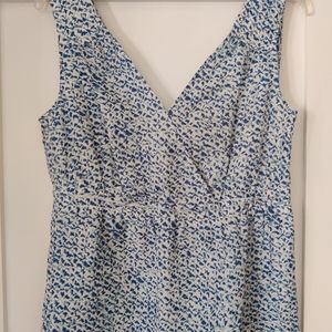 Silk, sleeveless top